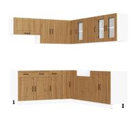 Coffee Bar Microwave Shelf Tall Kitchen Unit Kitchen Rack vidaXL
