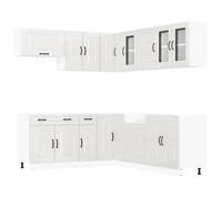 Coffee Bar Microwave Shelf Tall Kitchen Unit Kitchen Rack vidaXL
