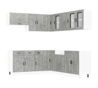 Coffee Bar Microwave Shelf Tall Kitchen Unit Kitchen Rack vidaXL
