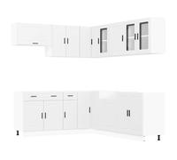 Coffee Bar Microwave Shelf Tall Kitchen Unit Kitchen Rack vidaXL