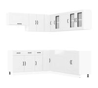 Coffee Bar Microwave Shelf Tall Kitchen Unit Kitchen Rack vidaXL