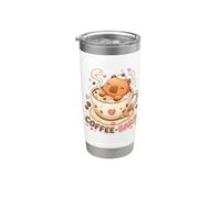 Coffee Bara Cute Capybara Coffee Lover Design Stainless Steel Insulated Tumbler