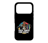 Coffee Barista Espresso Press Tamper Pour Repeat Case for iPhone 17 Pro