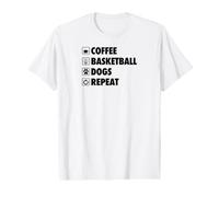 Coffee Basketball Dogs Repeat Value Graphic T-Shirt
