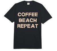 Coffee Beach Repeat Summertime Comfort Colors Adult Heavyweight T-Shirt