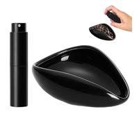 Coffee Bean Dosing Cup with Spray Bottle Ceramic Espresso Accessories Gracefully Pouring Measuring Cup for Brewing/Tea