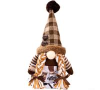Coffee Bean Gnome Christmas Decorations for ELF Figurine, For Holiday Polyester Ornaments to Enhance Festive Home Atmosphere (Girl)