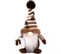 Coffee Bean Gnome Christmas Decorations for ELF Figurine, For Holiday Polyester Ornaments to Enhance Festive Home Atmosphere (Boy)