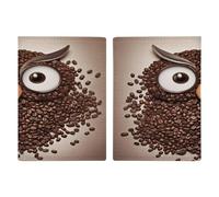 Coffee Bean Owl Passport Holder Ultra Slim PU Leather Travel Document Organizer Compact Premium International US Passport Protector Cover for Women Men