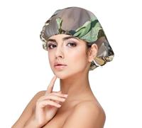 Coffee Bean Owl Satin Bonnet Silk Bonnet, Hair Bonnet For Sleeping, Soft Double Layer Silk Sleeping Cap Hair Wrap For Women Natural Curly Braided Long Hair