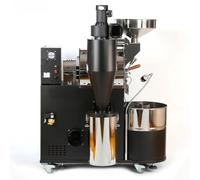 Coffee Bean Roaster 2KG, Electric Drum Roaster Machine with PLC Digital Temperature Control for Semi-Hot Air Roasting, Ideal for Small Café or Micro Roastery