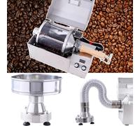 Coffee Bean Roaster 300℃, 400g Capacity, Adjustable Temperature and Speed, 8000rpm Cooling Machine, Fast Baking in 12min, Fast Cooling in 2min