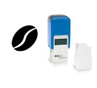 Coffee Bean Stamp - Loyalty Card Stamper, Self-Inking Black Ink, Approx. 11mm