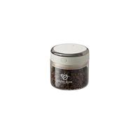 Coffee Bean Storage Container with One-way Valve Airtight Lid Date Tracker for Coffee and More Food Fresh and Storage, Clear Borosilicate Glass Coffee Canister(0.5 Qt - 6 OZ)