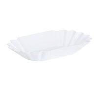 Coffee Beans Cupping Weighing Sample Tray, Food Grade PP Plastic Coffee Bean Display Dish, Sample Tray Storage Container Kitchen Accessory for Home (White)