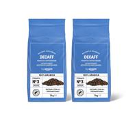 Coffee Beans Decaffeinated, Light Roast, 2 Kg (2 Packs of 1 Kg),