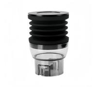Coffee Beans Grinder Blowing Bean Bin Single Dose Cleaning Tool for Q18 Q19 600ae | Silicone and Alloy Lid | Black | 117x78mm