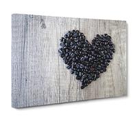Coffee Beans No.3 Canvas Print | Gallery Wrapped 30mm Frame Wall Art | 20x14 inches | Ready to Hang | Modern Still Life Picture | Living Room Bedroom Lounge Office