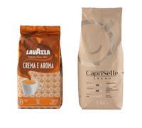 Coffee beans set Lavazza Crema e Aroma + Caprisette Crema, 2 kg