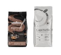 Coffee beans set Lavazza Espresso Italiano Classico, 1 kg + Coffee beans Caprisette Professional, 1 kg
