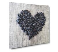 Coffee Beans Vol.1 Canvas Print | Gallery Wrapped 30mm Frame Wall Art | 20x20 inches | Ready to Hang | Modern Still Life Picture | Living Room Bedroom Lounge Office