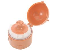 Coffee Bear Shaped Powder Puff Case 50g Double Layer