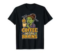 Coffee Before Brains Zombie T-Shirt