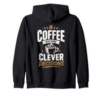 Coffee Before Clever Decisions Zip Hoodie