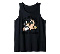 Coffee Binoculars Minimalist Emblem Mascot Funny Tank Top