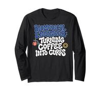 Coffee Biomed Tech Medical Science Biomedical Engineer Long Sleeve T-Shirt