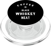 Coffee Black Neat Bourbon Scotch Whisky PopSockets PopGrip for MagSafe
