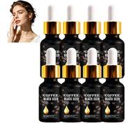 Coffee Black Seeds Oil For Face Skin, Vitamin E Enriched Nourishing Serum, Anti-Aging Smooths Fines Lines Fade Wrinkles, Colds Pressed Hydrated Skin Barriers, Lightweightly Fast Absorb All Skin (8PCS)