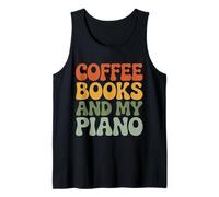 Coffee Books and My Piano Music Teacher Lover Students Tank Top