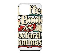Coffee Books and Oxford Commas English Teacher Reader Case for iPhone 12 mini