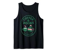 Coffee Books Book Lover Reading Bibliophile Coffee Lover Tank Top