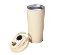 Coffee Bottle, 18 oz Coffee Flask with Handle, Spill-Proof Ceramic Liner, Portable Direct Drinking Tumbler, Travel Mug for Gym, Camping, Cycling, Hiking, 6.69 x 2.56 inches