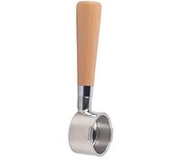 Coffee Bottomless Portafilter Filter Handle Replacement Accessories Intuitively See Position Flowing Rate Color Coffee Extraction Bring More Grease Taste Fun DIY Home Office (51mm beech binocular)