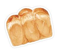 Coffee Bread Themed Note Paper 30Sheets Unlined Pocket Notepads Small Adheive Note Small Writing Pad for Student Teacher Notepads