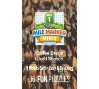 Coffee Break Word Search: 36 Easy & Relaxing Coffee Shop Puzzles: Relaxing café themed word searches with 9 words each - simple puzzles for stress ... breaks, travel, and coffee shop downtime