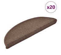 (coffee brown, 56 x 17 x 3 cm/ 20 pcs) vidaXL Carpet Stair Treads Dark Green Stair Step Rug Protection Home Decor
