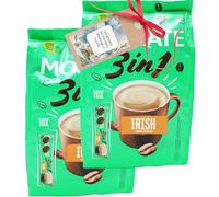 Coffee Bundle with Irish Cream Flavoured 3 In 1 Instant Coffee (2 Pack) - By Oerich Gift