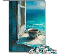 Coffee by The Window Adult Jigsaw Puzzles 1000 Pieces, Challenging To Complete But Fun And Humorous Birthday Present, Gifts, Wall Art (26x38cm)