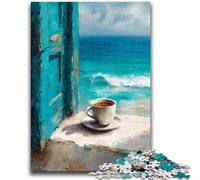 Coffee by The Window Puzzles for Teenagers 1000 Pieces,Family Game Stress Reliever Difficult Challenge Artists Collection,Fine Art (50x75cm)