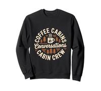 Coffee Cabins Conversations Cabin Crew Fun Sweatshirt