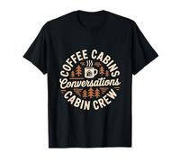 Coffee Cabins Conversations Cabin Crew Fun T-Shirt
