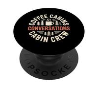 Coffee Cabins Conversations Cabin Crew PopSockets Adhesive PopGrip