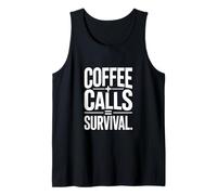 Coffee Calls Survival Office Phone Tank Top