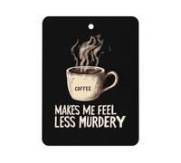 Coffee Calms Me Down Car Air Freshener Hanging Fragrance Tablet Interior Home Decor