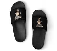 Coffee Calms Me Down Unisex Shower Slippers Non Slip Slides Bathroom Beach Pool Sandals