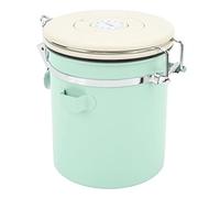 Coffee Canister,Mint Green Food Grade Stainless Steel Airtight Coffee Container with Scoop Date Wheel Coffee Bean Storage Container for Home Cafe(1.5L)